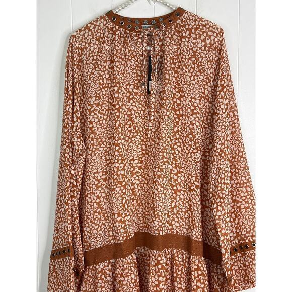One Teaspoon Night Prowler Mini Dress in Tobacco NWT SZ XL - Picture 4 of 10